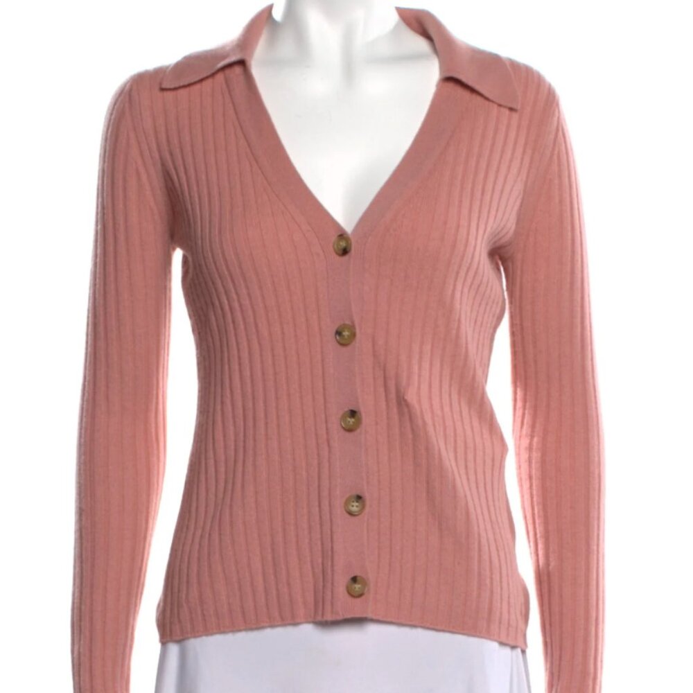 Veronica Beard Lazana Cashmere Cardigan Dusty Pink NWT